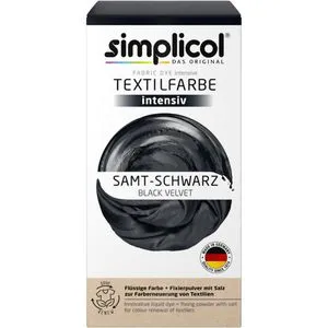 simplicol Textilfarbe intensiv, Samt-Schwarz
