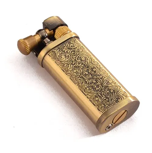 Vintage Kerosin-Feuerzeuge Messing-Feuerzeug, klassisches Design, Geschenk (Tang-Graskorn) (ohne Kerosin verkauft)