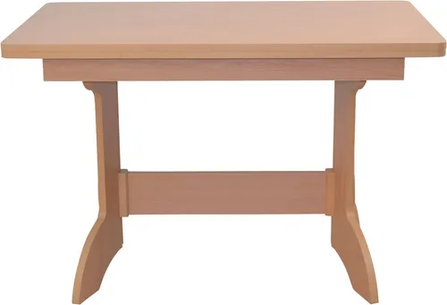 HOFMANN LIVING AND MORE Esstisch, ausziehbar, beige (Buche-Nachbildung) - Stabiler, ausziehbarer Esstisch mit zwei praktischen Ansteckplatten. Ideal für gesellige Runden, bietet er Platz für bis zu 8 Personen. Pflegeleicht und im trendigen Holzdesign.