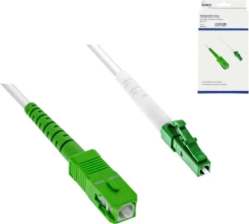 DINIC Anschlusskabel für Glasfaser-Router, LCA-SCA, Simplex, OS2 - Ethernetkabel (RJ-45/8P8C) für eine zuverlässige Verbindung, ideal für schnelle Internetverbindungen und optimale Datenübertragung.