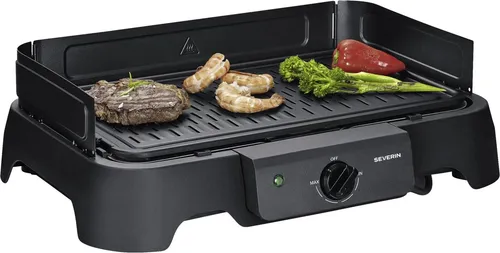 Severin Elektrogrill PG 8595 Tischgrill schwarz, 2000 W