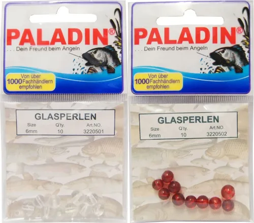 Glasperlen Perlen für Texas Rig Carolina Rig , Farbe:Rot 10