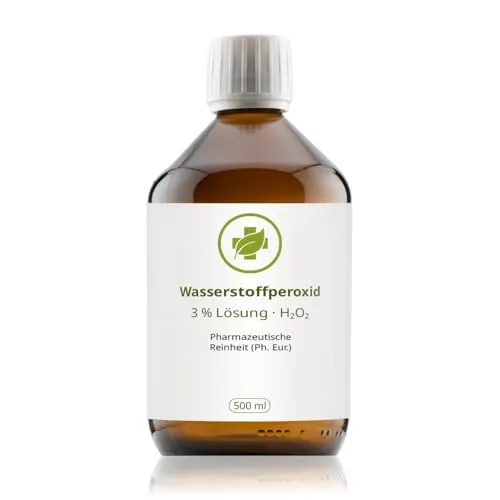 Wasserstoffperoxid H2O2 3% (Ph. Eur.), 500 ml, in Pharmaqualität, aus Deutschland