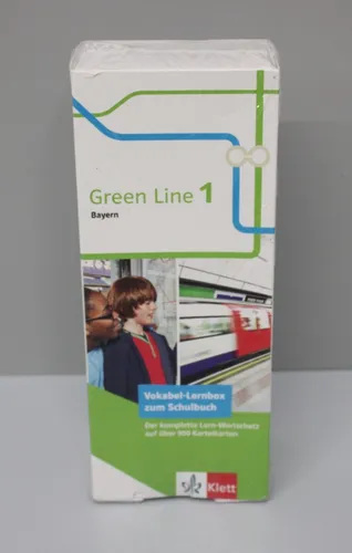 Klett Green Line 1 Bayern Klasse 5 Vokabel-Lernbox - Wortschatz & Grundwissen für Englisch, perfekt abgestimmt auf das Lehrwerk für effektives und gezieltes Lernen.