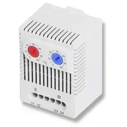 Zwillings-Thermostat, Serie: ZR 011, Maße L/B/H 67,0mmx50,0mmx46,0mm Einstellbereich 0°C bis 60°C, 250V AC Snap-In