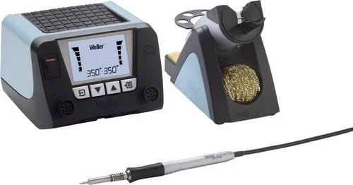 Weller WT2010M Lötstation Set – digitale 150W Lötstation mit WTP90 Lötkolben - Lötgeräte: Leistungsstarke 2-Kanal Lötstation mit 150 W, ideal für präzises Löten und lange Lebensdauer der Lötspitzen. Inklusive 90W WTP90 Lötkolben.