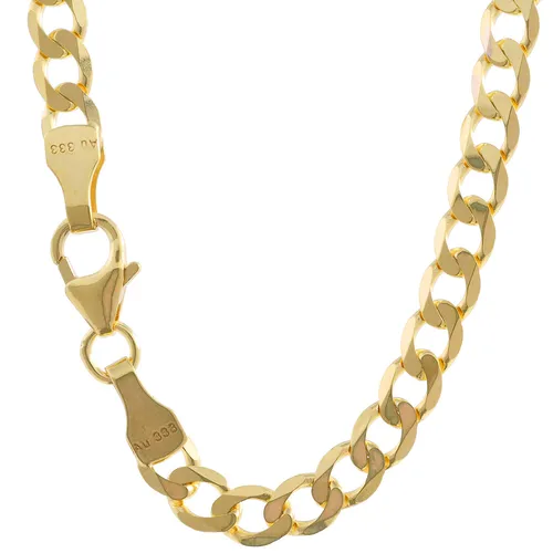 3,9 mm 21 cm 333 - 8 Karat Gold Armkette Panzerkette - Massive Panzerkette aus 8 Karat Gold, perfekt für besondere Anlässe. Hochwertige Verarbeitung in Juwelierqualität, ideal als Geschenk oder für den täglichen Gebrauch.