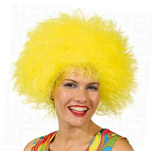 Orlob Fasching Perücke Damen Struwel gelb