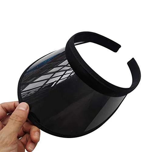 ZAYIUKI Sun Visors UV -Schutzhut Cap Sun Cap Sport transparente Hüte Kopfbedeckung für Frauen Männer Golf Tenniszyklus