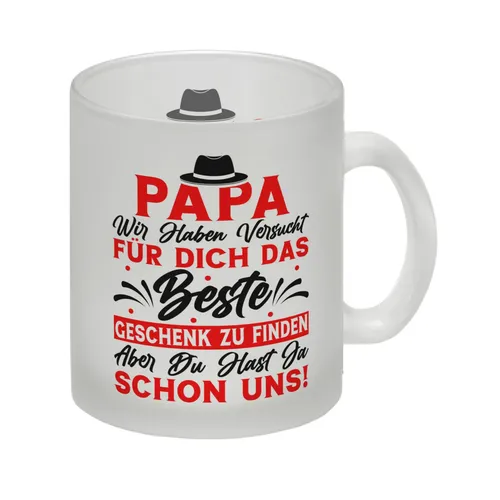 Produktbild Papa wir haben versucht das beste Geschenk zu finden... Glas Tasse