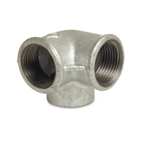 KLASEBO® Gewindefitting Gewindefitting Temperguss 3/4 Zoll, Winkelverteiler verzinkt