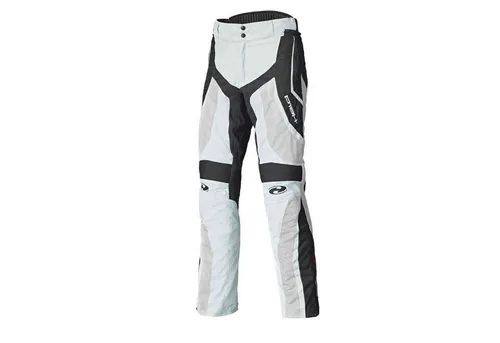 Held Vento II Damen Motorrad Hose D2XL - Sommer grau-schwarz - Motorradhose für Damen in Größe D2XL, atmungsaktiv und belüftet für optimalen Komfort im Sommer, ausgestattet mit herausnehmbaren Protektoren und reflektierenden Elementen.