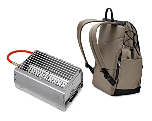 Bruzz Willi BW1.1 Grill für Angler - Mobiler Grill, perfekt für Karpfen, Hecht und Zander beim Camping – einfach transportierbar und ideal für Outdoor-Abenteuer.