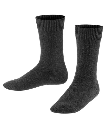FALKE Socken Tagessocke Comfort Wool (hautschmeichelnde Baumwolle) anthrazitgrau