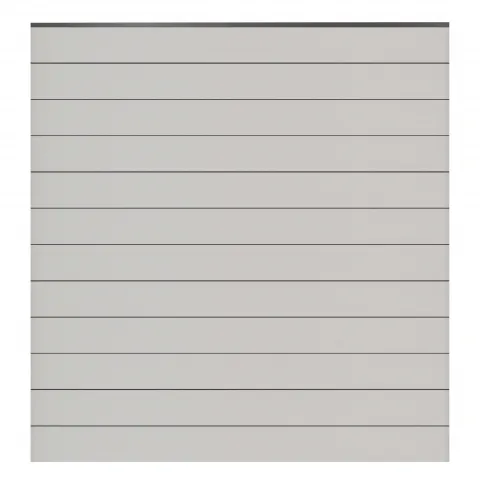 GroJa BasicLine Steckzaun-Set schmal weiß DB703 180x180cm