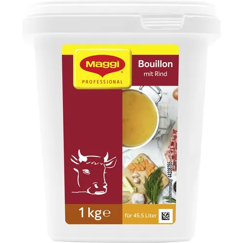 MAGGI Rindfleischsuppe Profibox (1 x 1kg) Bouillon mit Rind