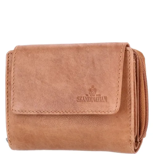 The Skandinavian Brand Damen Lederbörse Cognac - Braun von The Skandinavian Brand