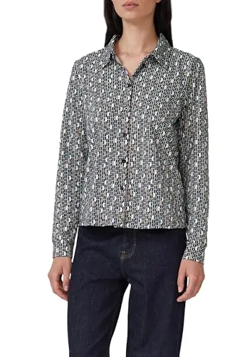 s.Oliver Elastische Jerseybluse mit All-Over-Print