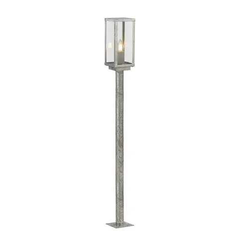 XXXL AUßENLEUCHTE Box II Outdoor - Stilvolle Außenbeleuchtung in Klar und Silber, aus hochwertigem Metall und Glas, ideal für die Gestaltung von Terrassen und Eingängen.