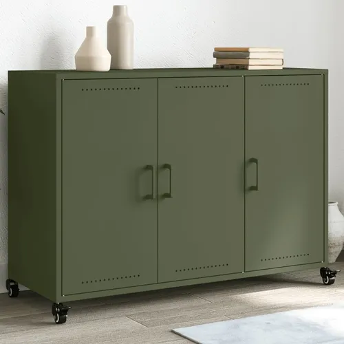 vidaXL Sideboard mit Rollen, stilvolle Kommode in grün von vidaXL