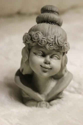 Blumenkind Sommer♥Stele♥Gartenfigur aus Polyresin♥Gartenelfe, ohne Stab