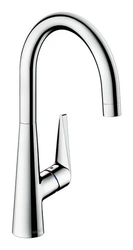 Hansgrohe Talis M51 Einhebel-Küchenmischer 260 - Chrom - Hochwertige Armatur mit präziser Einhandbedienung für komfortables Kochen und Spülen, stilvolles Design in glänzendem Chrom