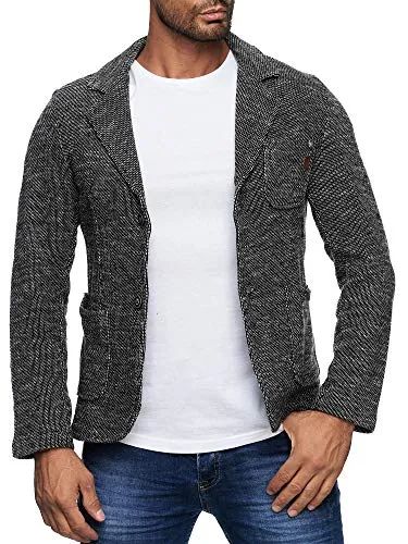 Reslad Herren-Sakko RS-1421 Anthrazit 2XL - Sportlich und Modern - Sakkos für Herren, hochwertiges Baumwollgemisch für optimale Passform und Komfort, ideal für Freizeit und besondere Anlässe.