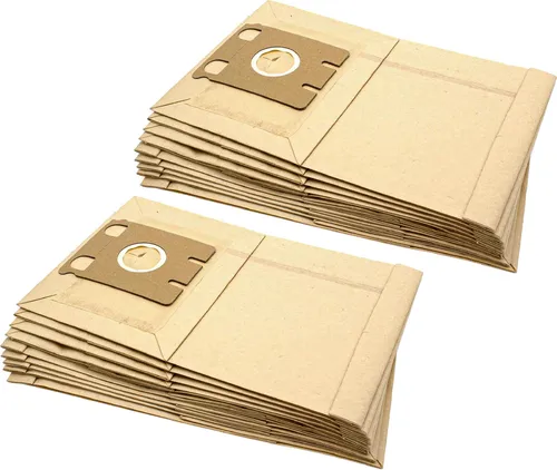 vhbw 20x Staubbeutel Ersatz für Swirl M47 für Staubsauger - Typ E 30,5cm x 19,5cm Sandfarben