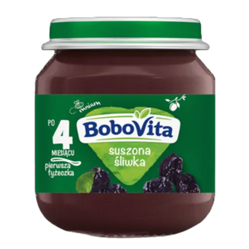 BoboVita Deserek Suszona śliwka po 4 miesiącu 125g Nutricia 8591119001207