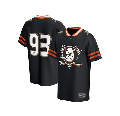Anaheim Ducks NHL Core Foundation Jersey - Stylisches Fan-Jersey aus 100% Polyester mit hochwertiger Verarbeitung. Lockerer Schnitt und auffälliges Design für leidenschaftliche Fans der Anaheim Ducks.