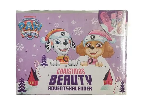 PAW PATROL Adventskalender - Kinder-Kosmetik für kleine Fans - Adventskalender mit 24 Überraschungen im Paw Patrol Design, ideal für kreative Beauty-Momente und Vorfreude auf Weihnachten – perfekt für Kinder ab 3 Jahren!