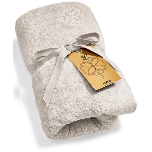 Liebenstein Saunatuch 70 x 200 cm - 625 g/m2 sandgrau - Handtücher, besonders weich und angenehm auf der Haut, aus 100% samtweicher premium Baumwolle für ein luxuriöses Duscherlebnis.