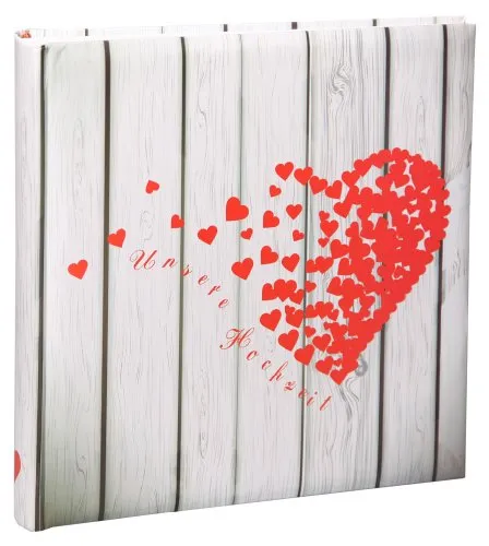 Unbekannt Herz Hochzeit Fotoalbum in 30x30 cm 100 Seiten Jumbo Hochzeitsalbum Foto Album