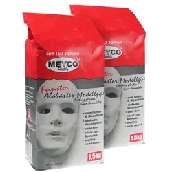 Feinster Alabaster Modellgips 1,5kg - Ideal zum Modellieren und Gießen - Abformmasse & Gießmassen, perfektes Material für detailreiche Modelle und kreative Projekte.