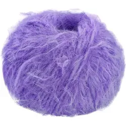 Lana Grossa BASTA 50 g Garn im Fake Fur Look mit Franseneffekt 100 m Farbe 025 - Violett - Violett