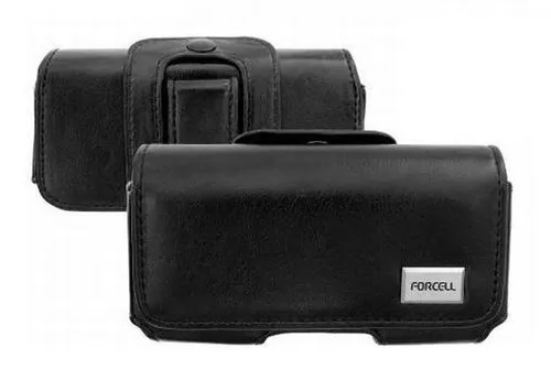 Produktbild Hülle Etui Universal Leder Schwarz Horizontal A für Nokia C3 Touch And Type