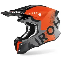 Airoh Twist 2.0 Bit Crosshelm grau, XS - Motorradhelm für Offroad-Fans, leicht und schweißtreibend mit HRT-Schale und ASN für maximale Sicherheit und Komfort.