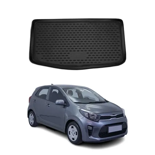 OMAC Kofferraumwanne Schwarz TPE für KIA PICANTO (JA) - Fußmatten & Laderaumwannen - Maßgefertigte Kofferraumwanne aus rutschfestem TPE für optimalen Schutz und einfache Installation im KIA PICANTO.