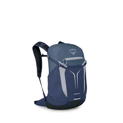 Osprey Sportlite 20 Wanderrucksack – Blau 10007596 - Leichter Wanderrucksack aus recyceltem Nylon in serenity blue. Ideal für Tagesausflüge mit praktischem Stauraum und bequemem Tragesystem.