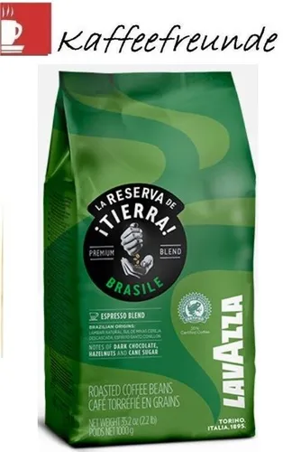 Lavazza Tierra BRASILE Kaffeebohnen 1 kg - Neuheit - Kaffeebohnen aus Brasilien, aromatisch und nachhaltig, ideal für Kaffeeliebhaber, die Qualität schätzen.