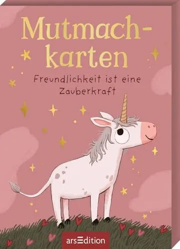 Ein Einhorn namens Oktober – Mutmachkarten: Freundlichkeit ist eine Zauberkraft | 50 Affirmationskarten für Kinder ab 3 Jahren | positive Glaubenssätze für mehr Mut und Freundlichkeit im Alltag