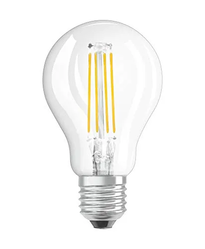 OSRAM Filament LED Lampe E27, Tropfenform, Warmweiß, 6 W, 10er-Pack - Energiesparende LED-Lampe mit 806 lm für sofortige Helligkeit. Ideal für Wohnräume und einfach zu installieren. Lange Lebensdauer und geringer Wärmeverbrauch – der perfekte Ersatz für herkömmliche Glühbirnen.