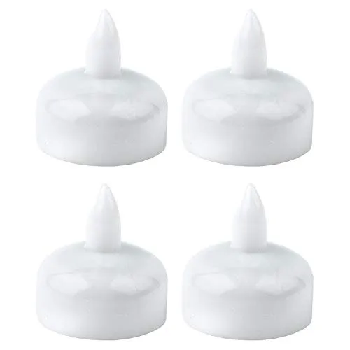 LED-Schwimmkerzen | Ø 3,6 cm / 4 cm hoch | 4 Stück | schwimmende LED-Teelichter | wasserdicht (RGB Farbwechsel)