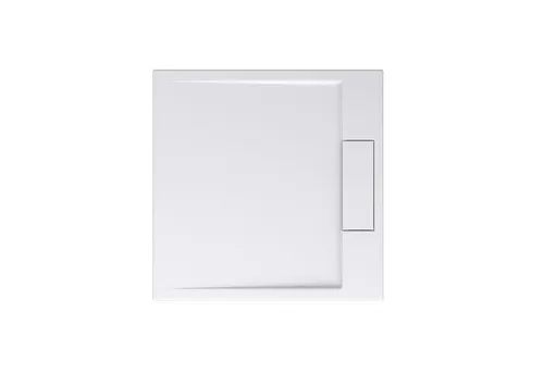 doporro Duschwanne Geoma04, quadratisch - Duschwanne aus Mineralguss, extraflach mit nur 4 cm Höhe, ideal für modernen Badkomfort und einfache Installation dank DIN-Anschlüssen.