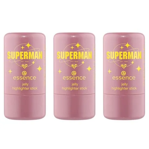 essence jelly highlighter stick, Nr. 01, kühlend, strahlend, strahlend frisch, schimmernd, vegan, ölfrei, ohne Parabene, ohne Mikroplastikpartikel, 3er Pack (3x9.5g)