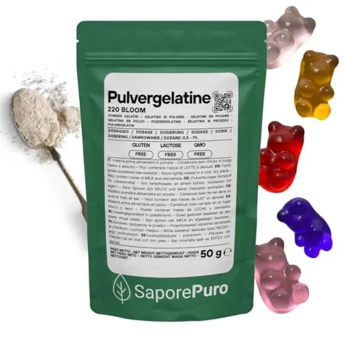 Saporepuro Gelatine pulver 220 bloom 50 gr von SaporePuro