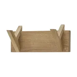 MCA furniture Garderobenpaneel BANTRY W5-30 - Stylisches Garderobenpaneel aus robustem Massivholz mit einzigartigen Haken. Ideal für schwere Kleidungsstücke, einfach zu montieren und in natürlicher, geölter Optik.