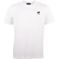 Rundhalsshirt LOTTO, Herren, Gr. L (52/54), weiß (hellweiß), 100% Polyester, unifarben, normal, Rundhals, gerader Abschluss, Shirts Rundhalsshirt, - atmungsaktiv und schnelltrocknend