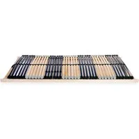 vidaXL Lattenrost 42 Latten 7 Zonen 80x200cm - Lattenrost mit 7 Komfortzonen für optimale Unterstützung, verstellbare Doppel-Bettlatten und langlebige Buchenholz-Konstruktion für individuellen Schlafkomfort.