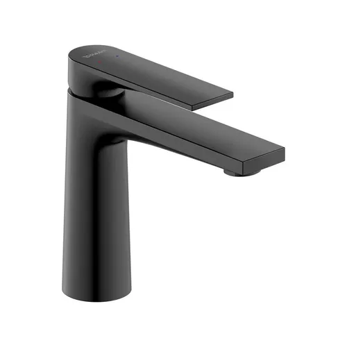 Duravit Tulum EH-WT-Mischer M Schwarz Matt - Waschbecken-Armatur mit 1 Hebelgriff, elegantes Design in Schwarz Matt und praktische Ablaufgarnitur für modernes Badezimmer.